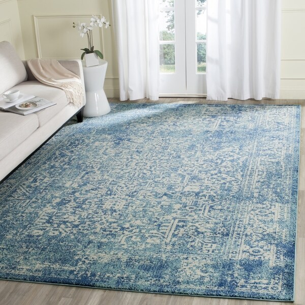 Safavieh Evoke Vintage Oriental Blue/ Ivory Distressed Rug - 9' x 12'