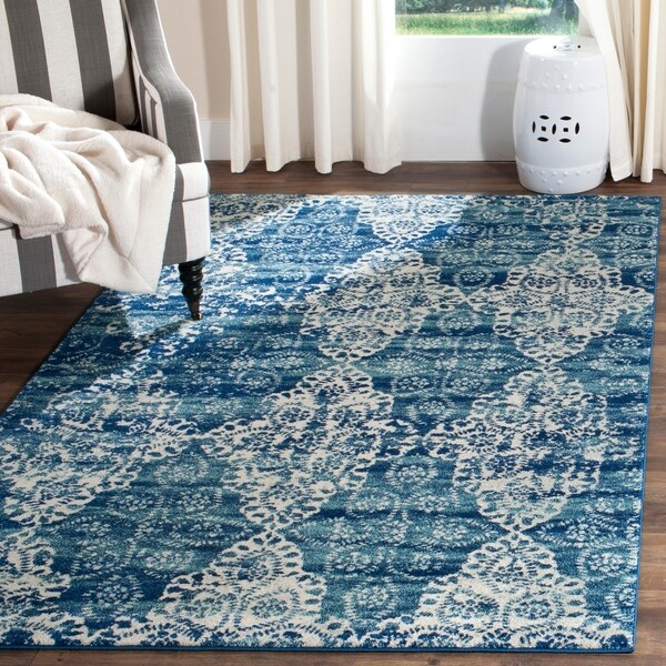 Safavieh Evoke Vintage Royal Blue/ Ivory Distressed Rug - 10' x 14'
