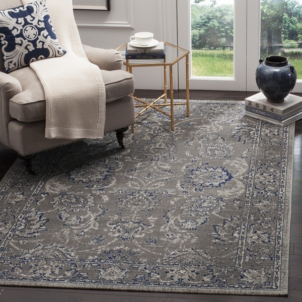 Safavieh Artisan Vintage Dark Grey/ Blue Distressed Area Rug - 10' x 14'