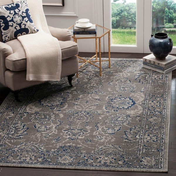 Safavieh Artisan Vintage Dark Grey/ Blue Distressed Area Rug - 10' x 14'