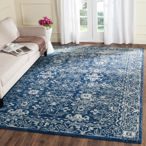 Safavieh Evoke Vintage Oriental Navy Blue/ Ivory Distressed Rug - 9' x 12'
