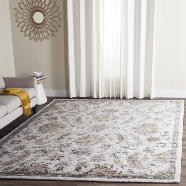 Safavieh Handmade Bella Ivory/ Multi Wool Rug - 8' x 10'