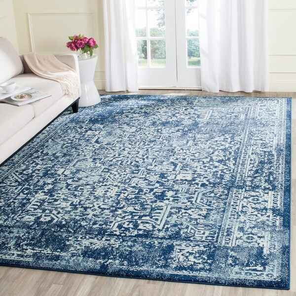 Safavieh Evoke Vintage Oriental Navy / Ivory Distressed Rug - 9' x 12'