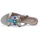 preview thumbnail 6 of 6, Women's 'Ralph' Gemstone Metallic Wedge Sandals