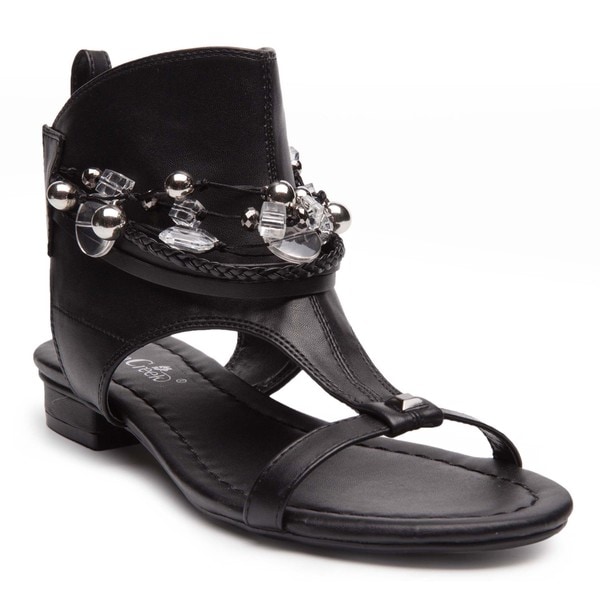 Shop Ann Creek Women's'Elwood' Black/White Faux-leather Festival ...