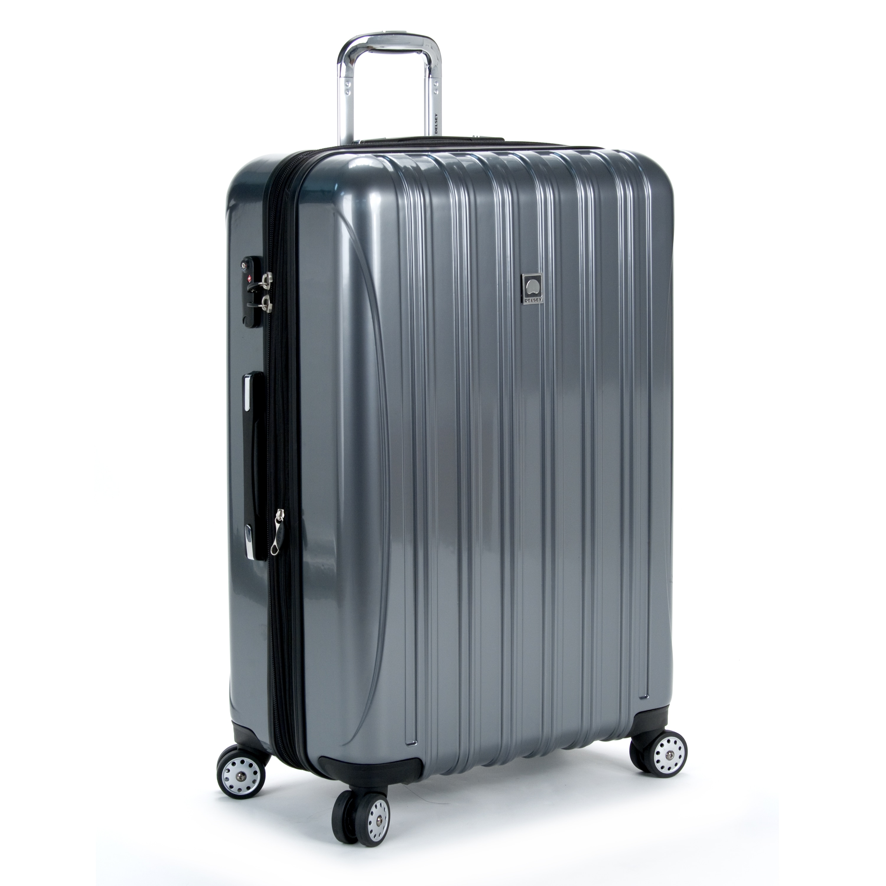 delsey titanium hardside spinner luggage