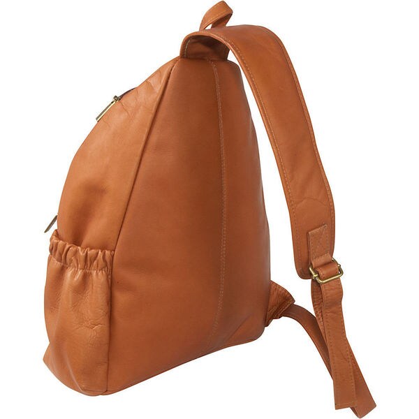 le donne leather sling backpack purse