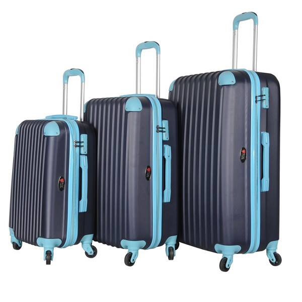 Shop Brio Luggage 3-piece Hardside Luggage Set with Spinner Wheels ...