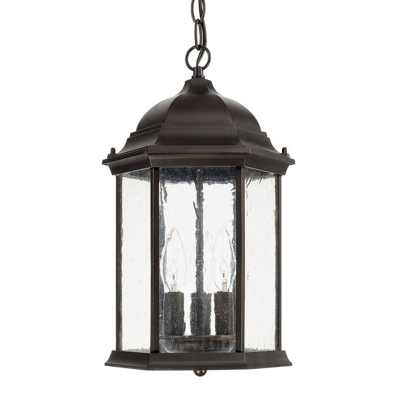 Main Street 3-light Old Bronze Outdoor Hanging Lantern