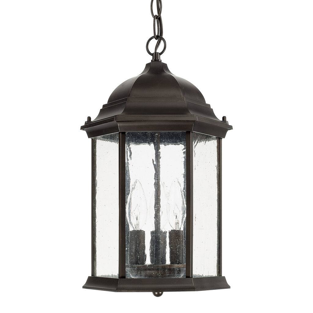 Main Street 3-light Old Bronze Outdoor Hanging Lantern