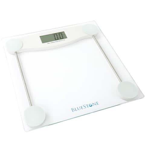 Bluestone Digital Glass Bathroom Scale with LCD Display