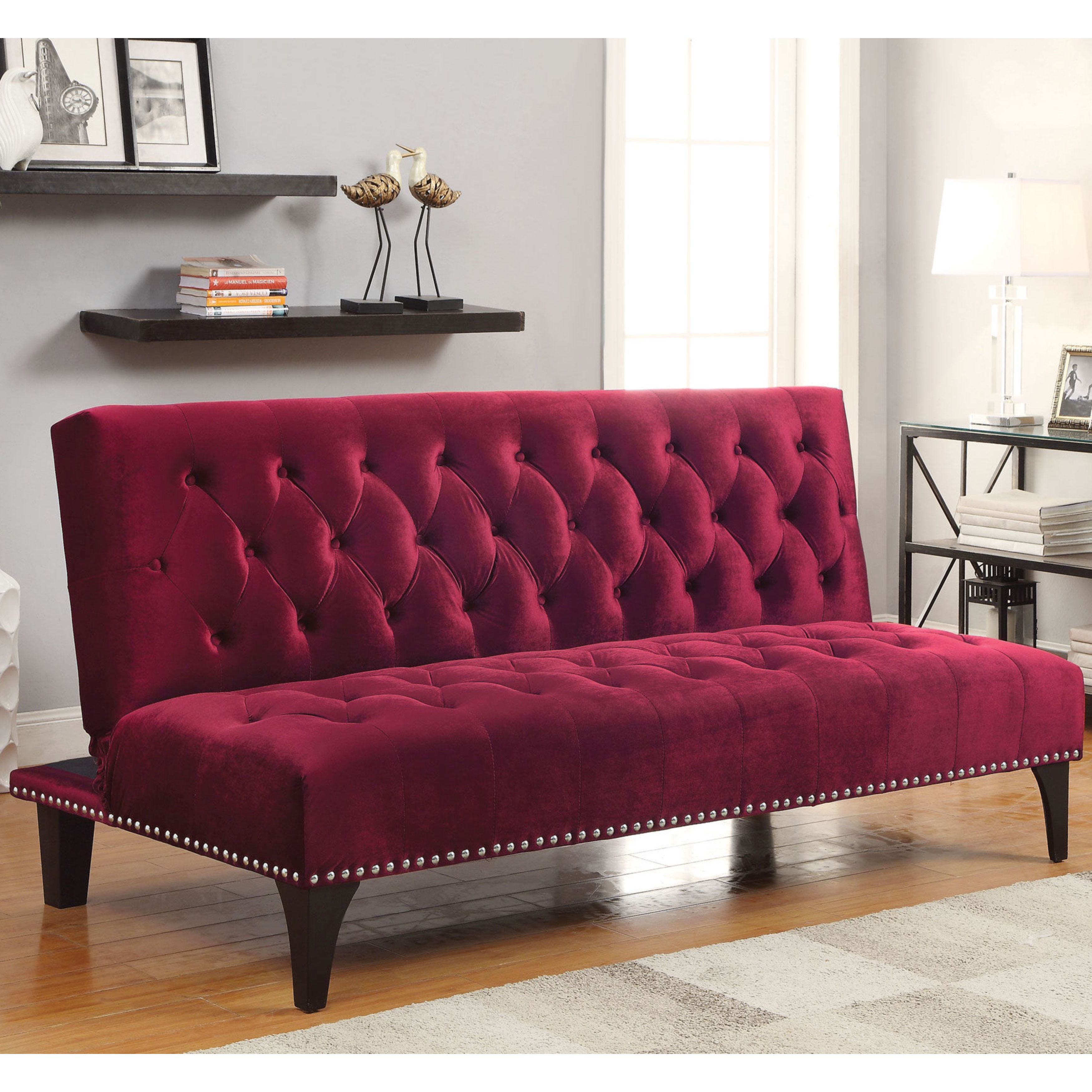 Burgundy sofas