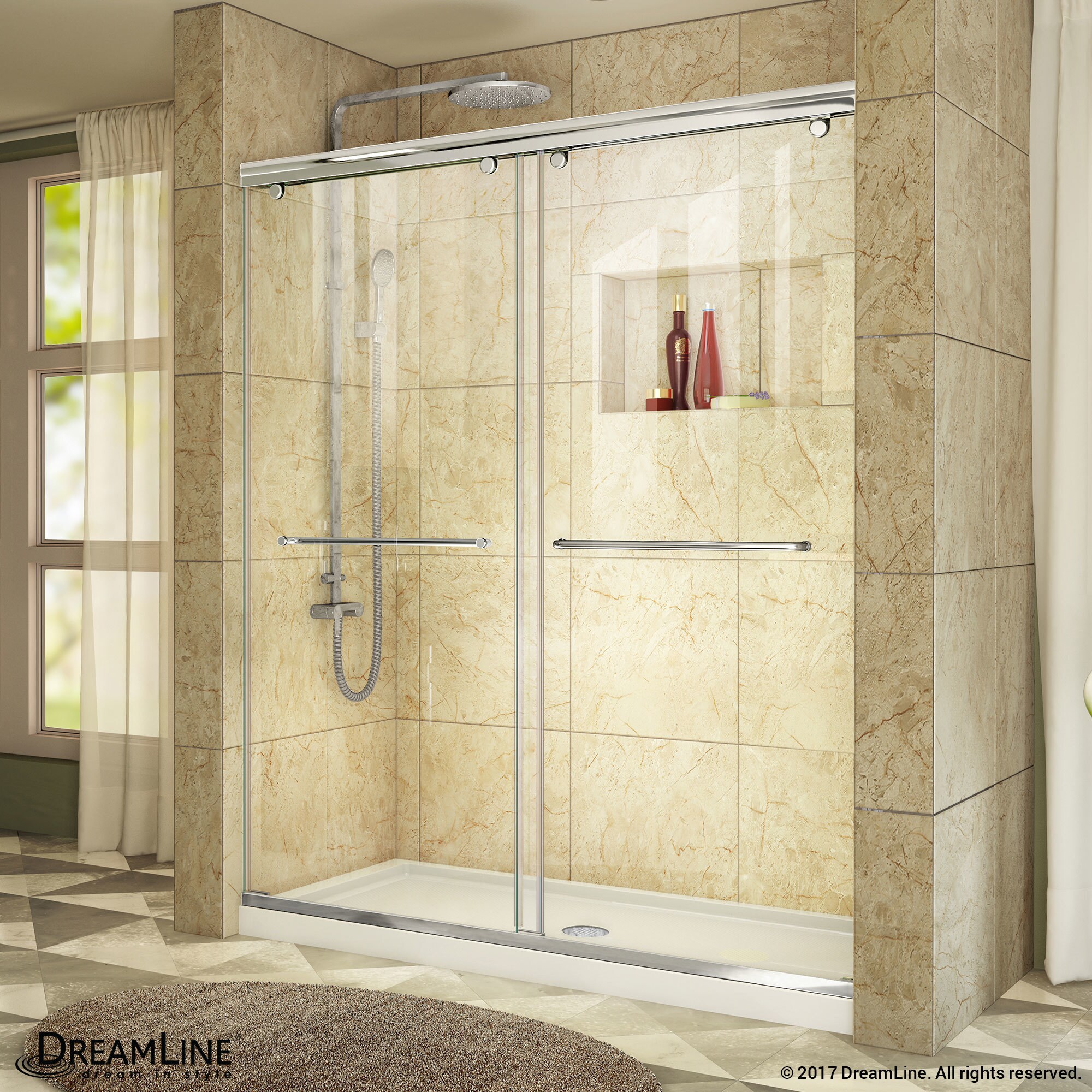 Shop Dreamline Charisma 44 48 In W X 76 In H Frameless Bypass