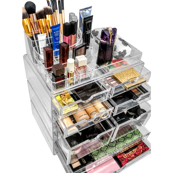 Shop Set Of Acrylic Drawers With X Large Sectional Organizer