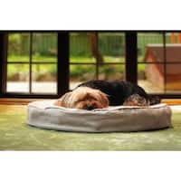 furhaven round dog bed