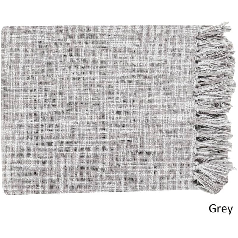 Artistic Weavers Newquay Woven Cotton Throw (49" x 59") - Grey