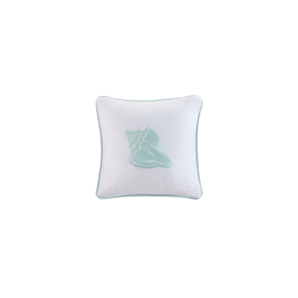 Harbor House Coastline Ivory Cotton Square Pillow 16x16"