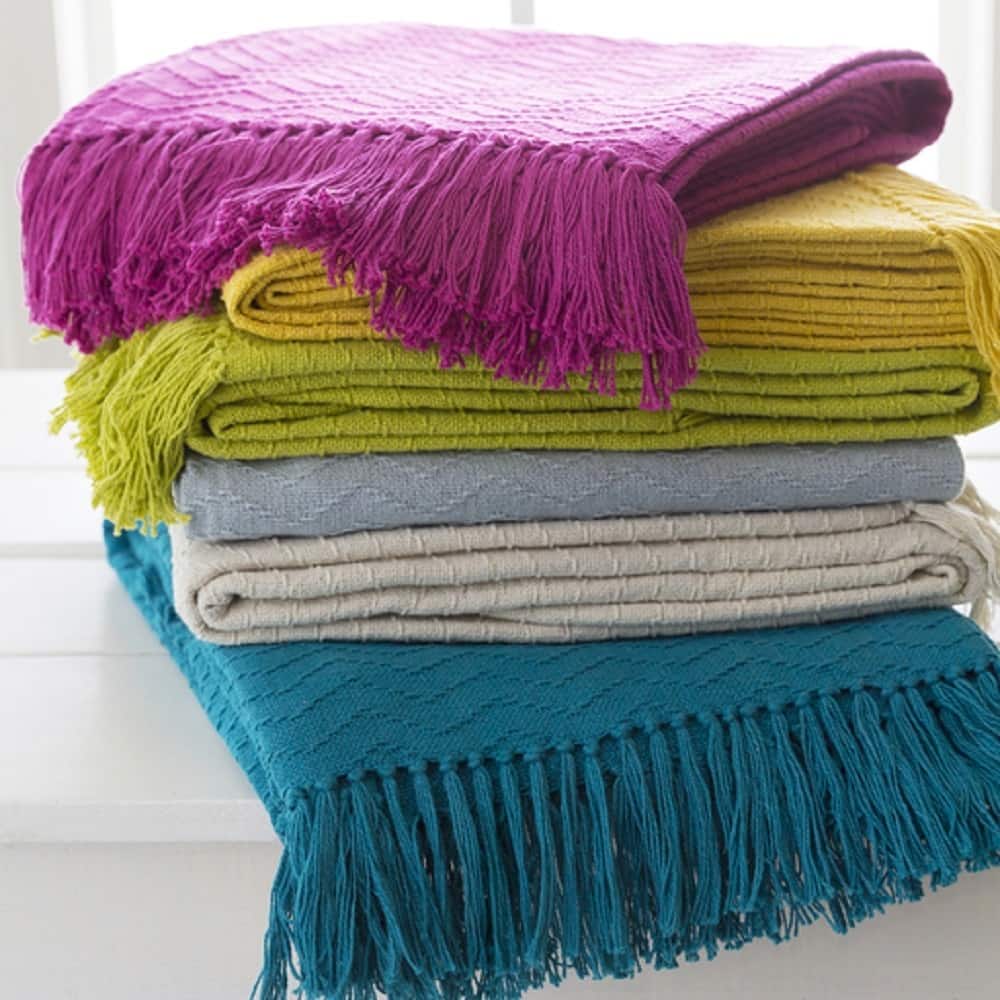 Livabliss Intect Woven Cotton Throw (50 x 60)