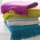preview thumbnail 2 of 0, Livabliss Intect Woven Cotton Throw (50 x 60)