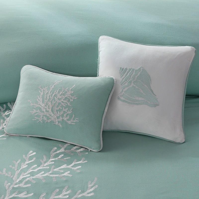 Harbor House Coastline Aqua Oblong Pillow
