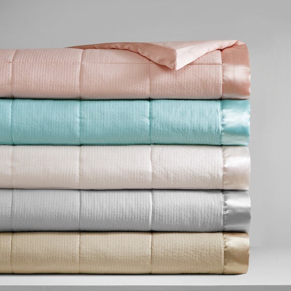 Madison Park Parkman Premium Oversized Blanket with 3M Scotchguard