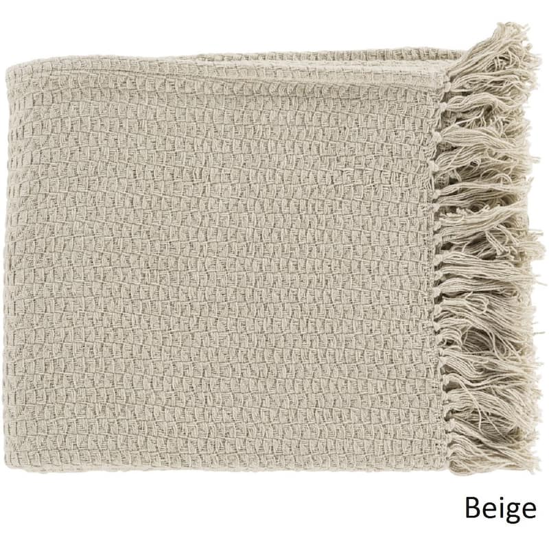 Artistic Weavers Prance Knit Cotton Throw (50" x 60") - Beige