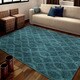 preview thumbnail 2 of 3, Carson Carrington Trige Coil Blue Area Rug - 7'10" x 10'10"