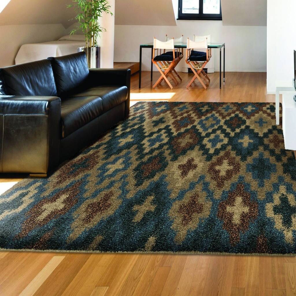 Orian Rugs Super Shag Lorcan Blue