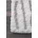 preview thumbnail 3 of 11, Nuloom Cloudy Shag Moroccan Geometric Grey Rug