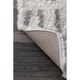 preview thumbnail 5 of 3, The Curated Nomad Delmar Moroccan Trellis White Shag Rug - 7' 10 x 10'