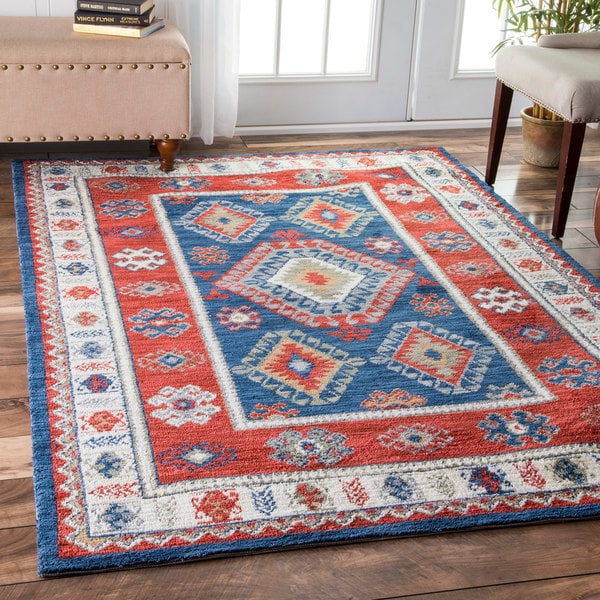 nuLOOM August Tribal Machine Washable Area Rug， 9´ x 12´