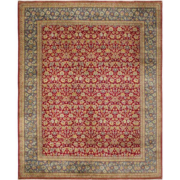 Noori Rug Ankara Narses Hand Knotted Area Rug 8'3 x 9'11 Red/Blue Noori Rug Ankara Narses Hand Knotted Area Rug 8'3 x 9'11 Red/Blue