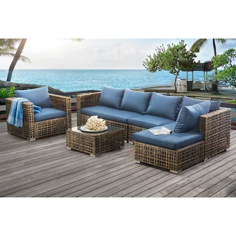 Sunjoy Kyle 5-piece Wicker Seating Set