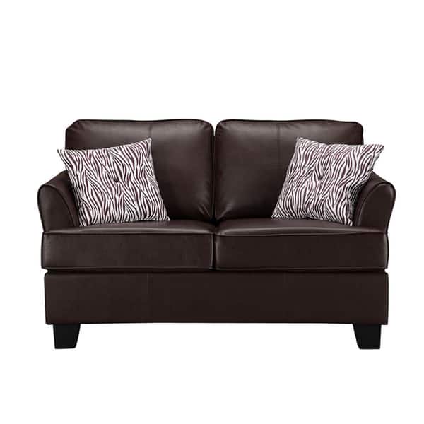 K B Modern Black Faux Leather Twin Sleeper Sofa K B Modern Black Faux Leather Twin
