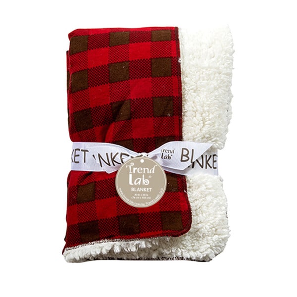red receiving blanket