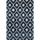 Shop Modern Moraccan Trellis Blue Area Rug - 5'3