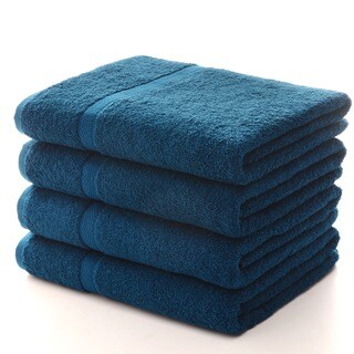 dark blue towel set