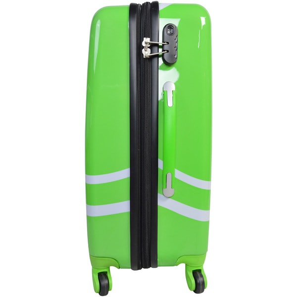 lime green hard shell suitcase