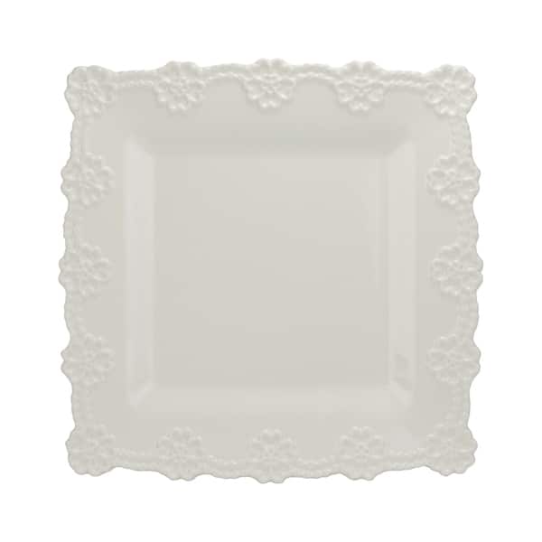 Lace 12-inch Square Platter - Bed Bath & Beyond - 11764182