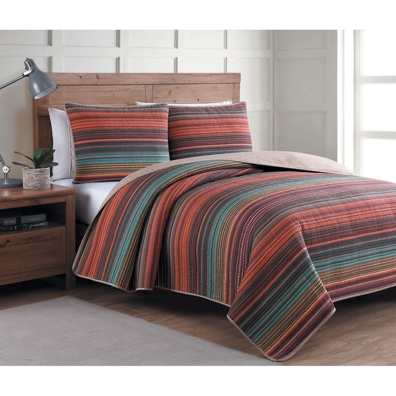 Porch & Den Robledo Reversible Quilt Set - Victorian - Twin - 2 Piece - 2 Piece