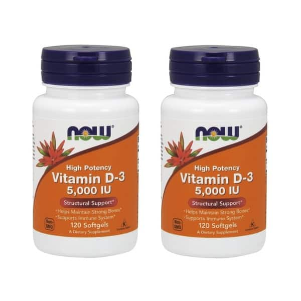 Now Foods 5000 Iu Vitamin D 3 120 Softgels