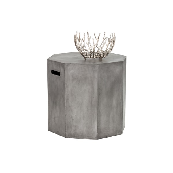 Sunpan Ollo Anthracite Grey End Table