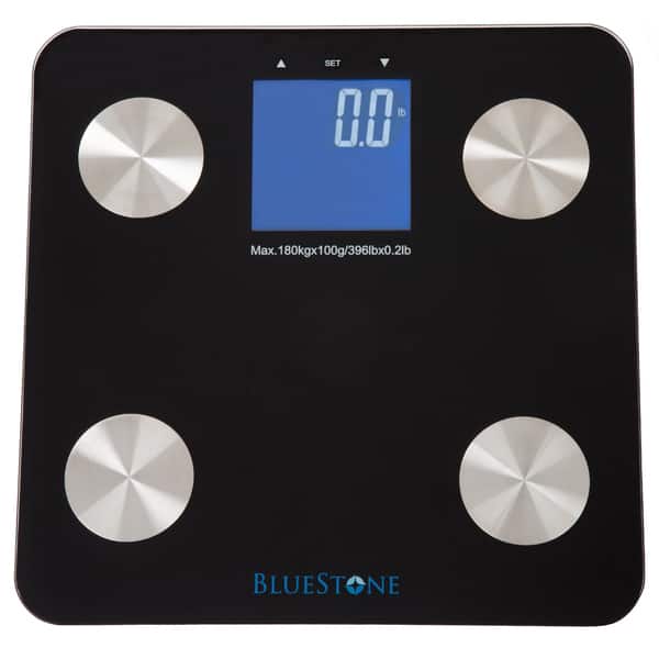 slide 1 of 4, Bluestone Digital Body Fat Scale with Large LCD Display