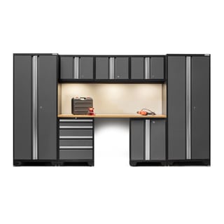 Top Product Reviews For Newage Bold 3 0 Series 132 Inch 8 Piece Newage Bold 3 0 Series 132 Inch 8 Piece Cabinet Set With Bamboo Top
