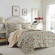 Laura Ashley Edwina Floral Cotton Reversible Quilt Set - Bed Bath ...