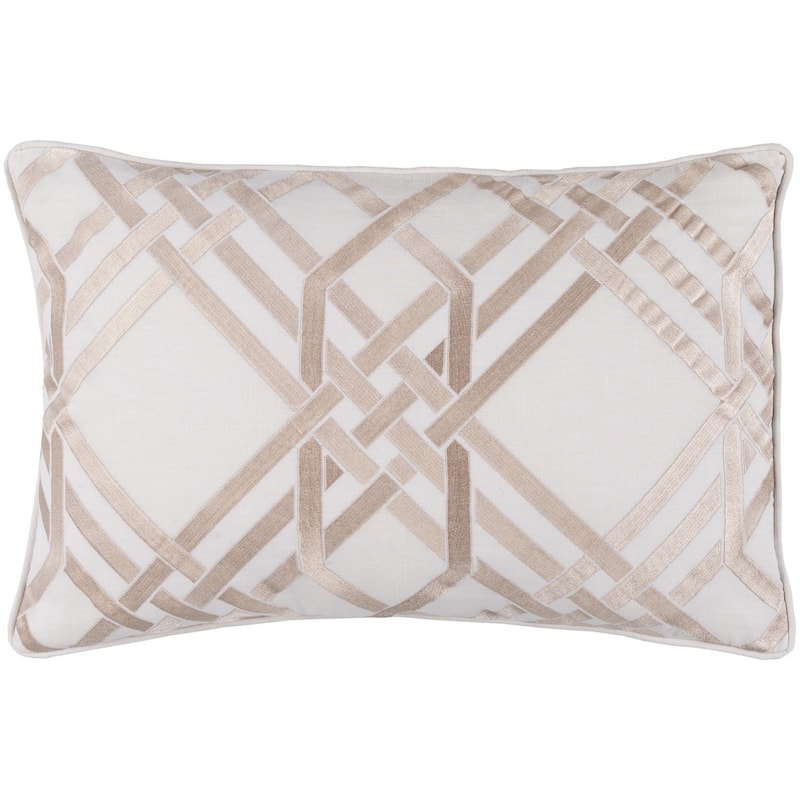 Decorative Eilat Feather Down or Poly Filled Throw Pillow (13 x 20)