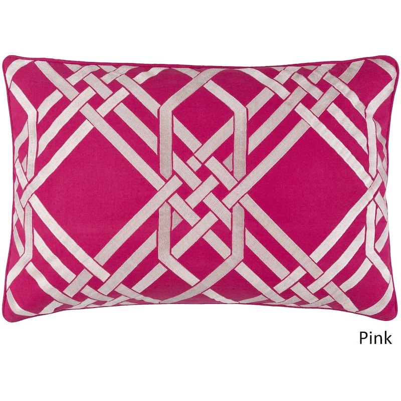 Decorative Eilat Feather Down or Poly Filled Throw Pillow (13 x 20)