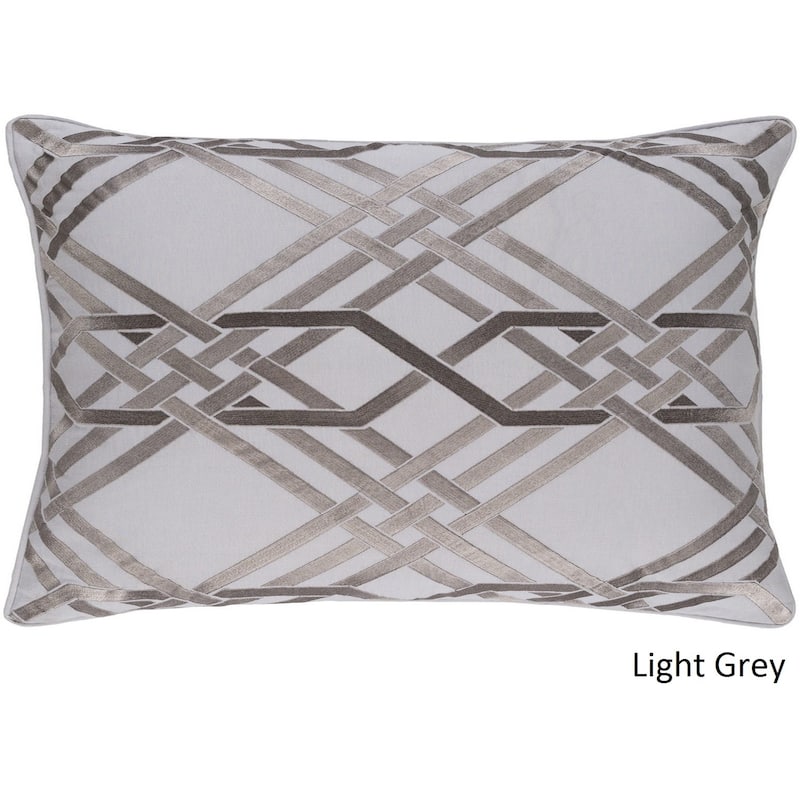 Decorative Eilat Feather Down or Poly Filled Throw Pillow (13 x 20)