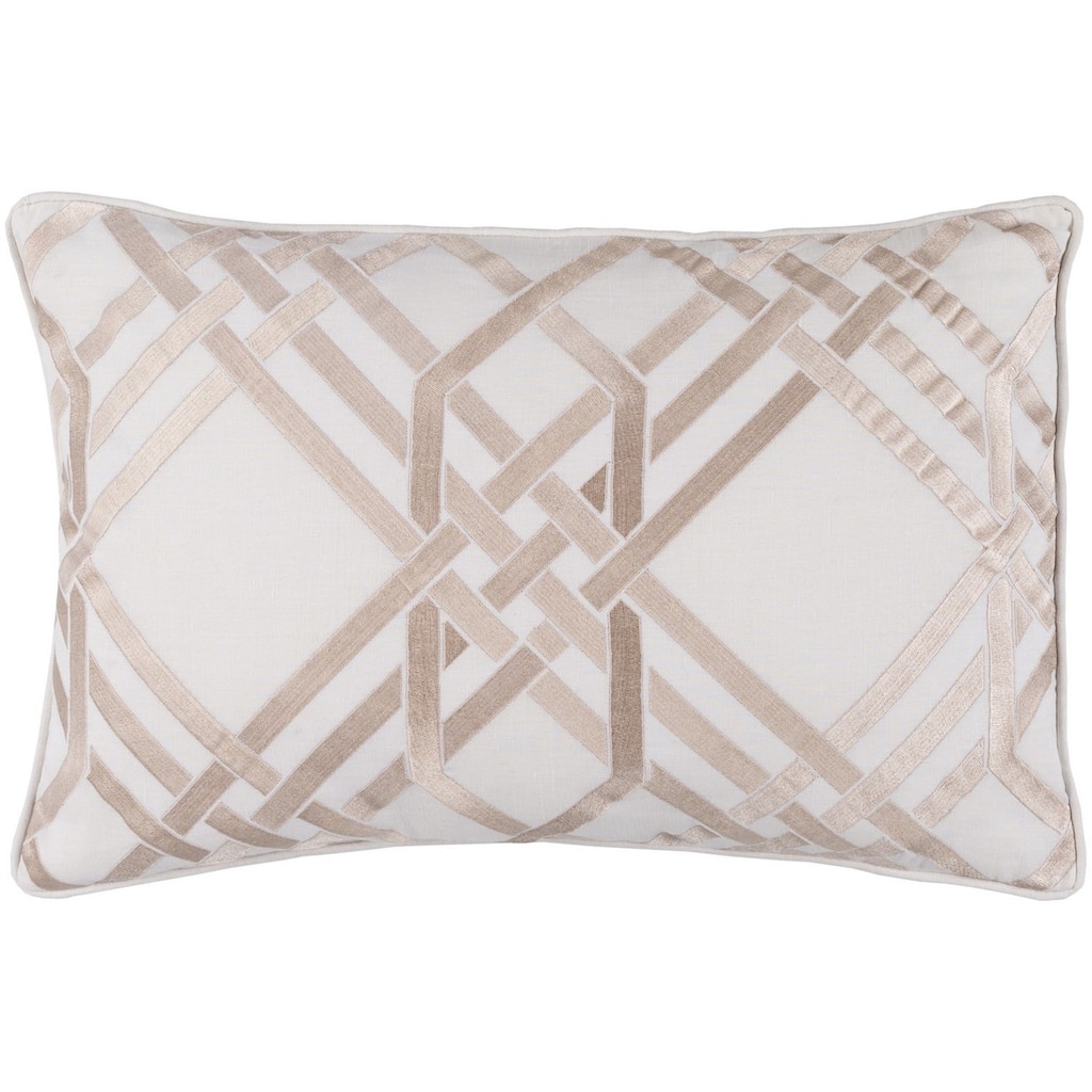 Decorative Eilat Feather Down or Poly Filled Throw Pillow (13 x 20)