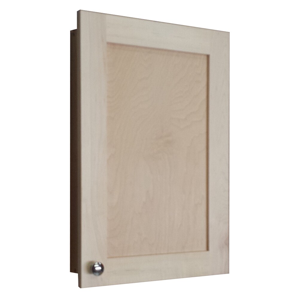 Shop Freeport Natural Wood 18 Inch High Recessed Medicine Cabinet